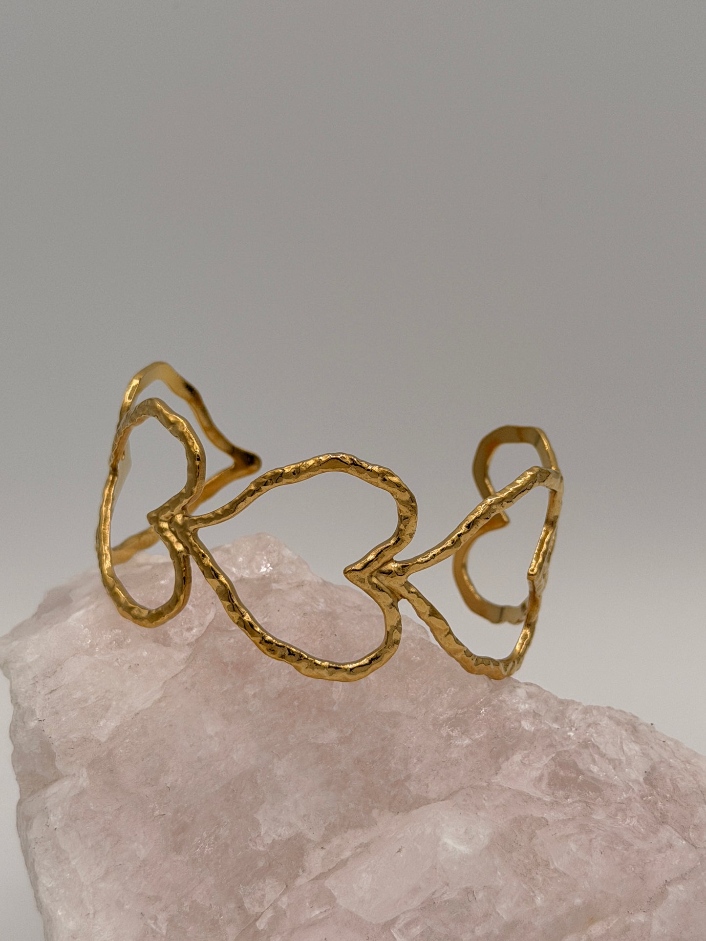 Armband Manchet Hearts Gold